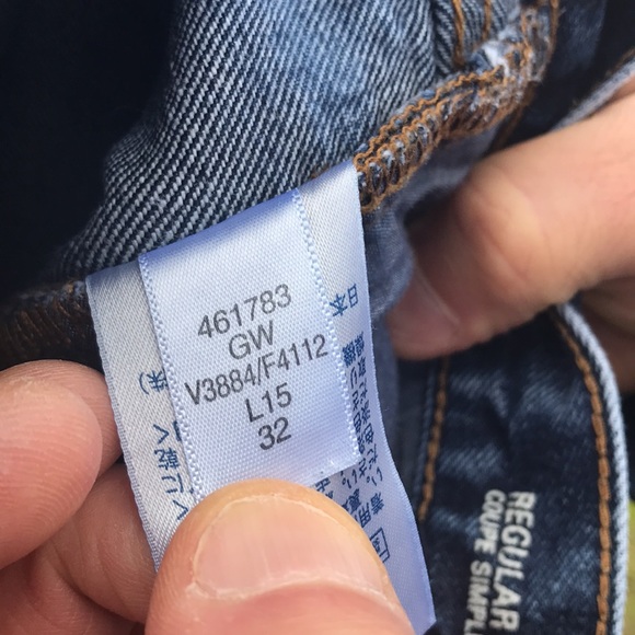 Lands' End Mens Blue Denim Jeans (#1) Size 32x32 - Picture 5 of 9